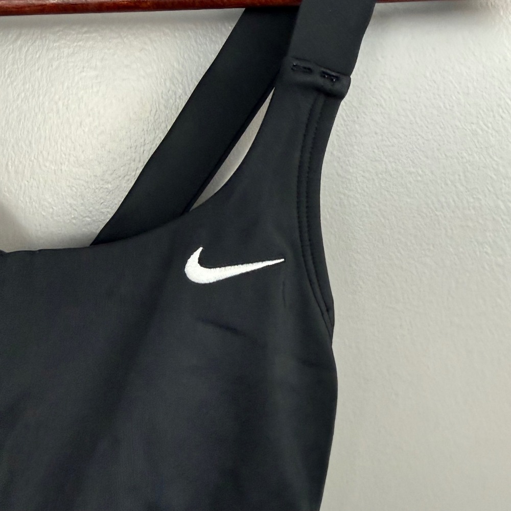 Nike Swim Mesh One-Piece Swimsuit Women's S‎ Black Sheer Athletic - Picture 4 of 7